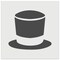 Magician Top High Hat Topper Wall Cookie DIY Craft Reusable Stencil